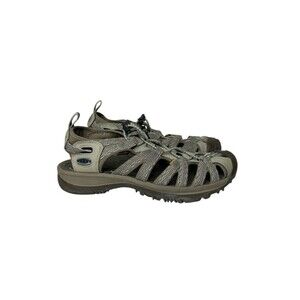 Keen waterproof Closed-Toe Trek Sandals shoes 7.5 in Taupe and Brown